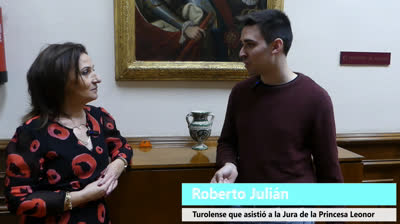 ENTREVISTA AL TUROLENSE QUE ASISTIO A LA JURA DE LA PRINCESA LEONOR