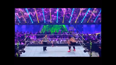 Roman reigns guillotine choke to la knight yesterday